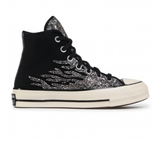 Converse Glitter Shine Chuck 70 High Top Black - Picture 6 of 6